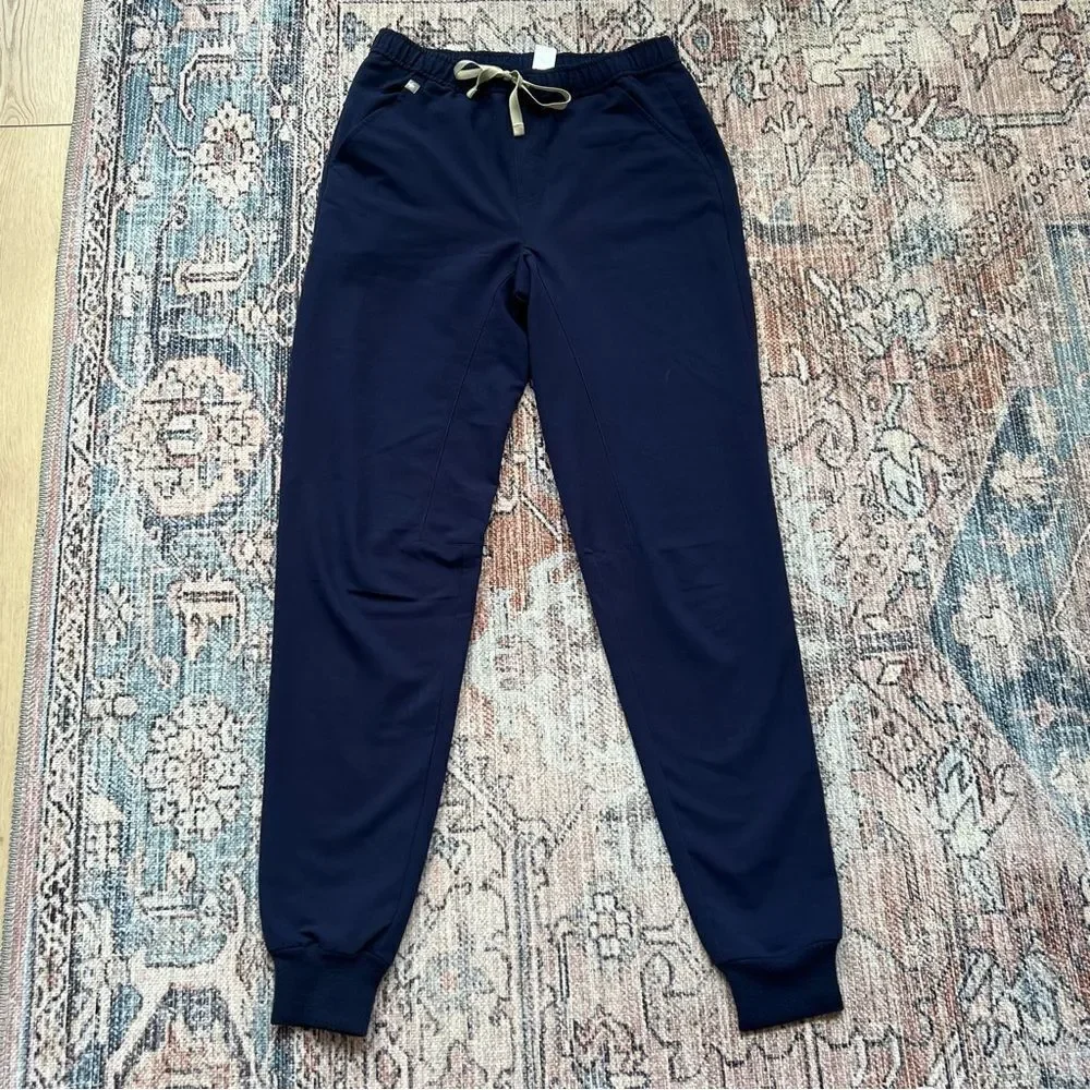 Figs Tansen Men’s Jogger Scrub Pants Navy Blue Size Small Tall